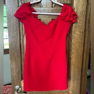 Zara Off the shoulder  Red Dress